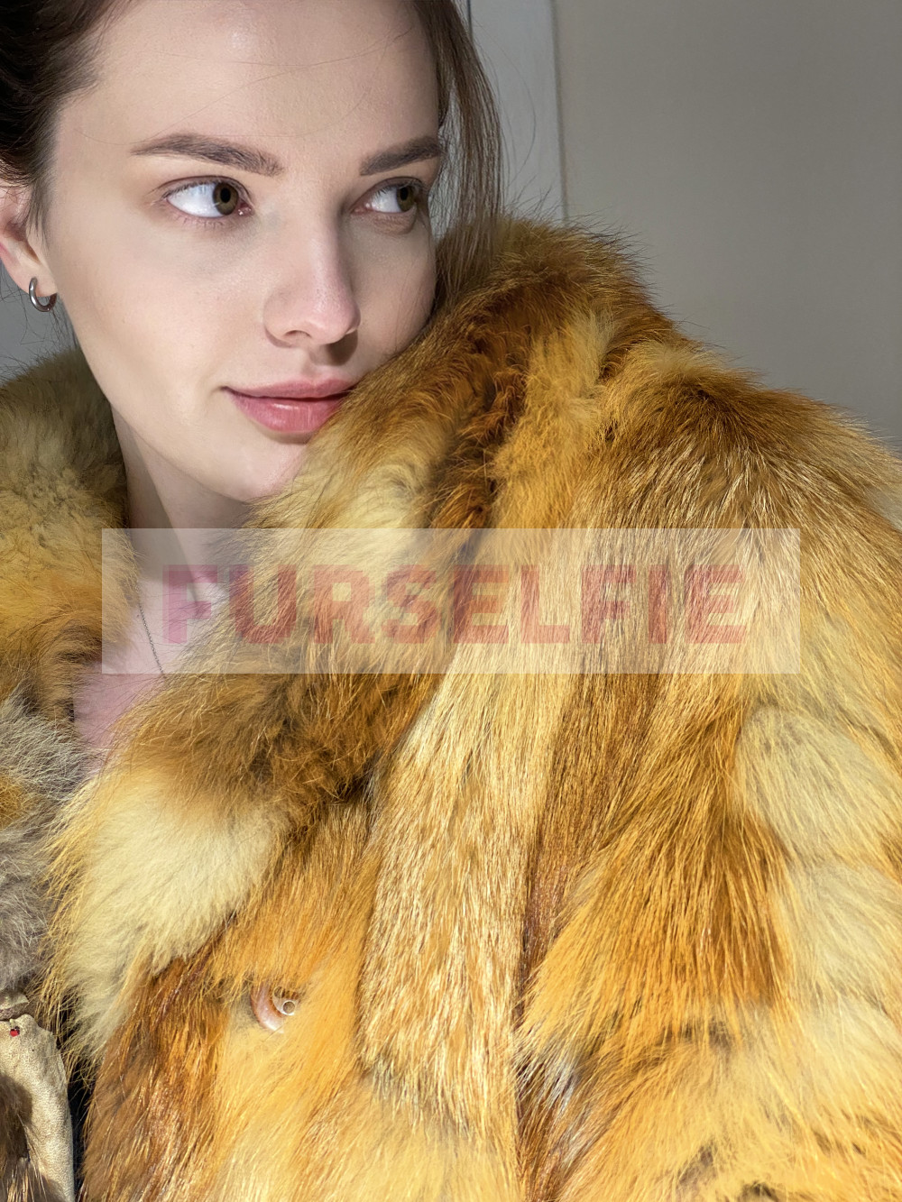 Jane In Red Fox Fur Bundle Furselfie 