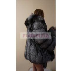 Gina put the chinchilla away and wear silver fox coat video